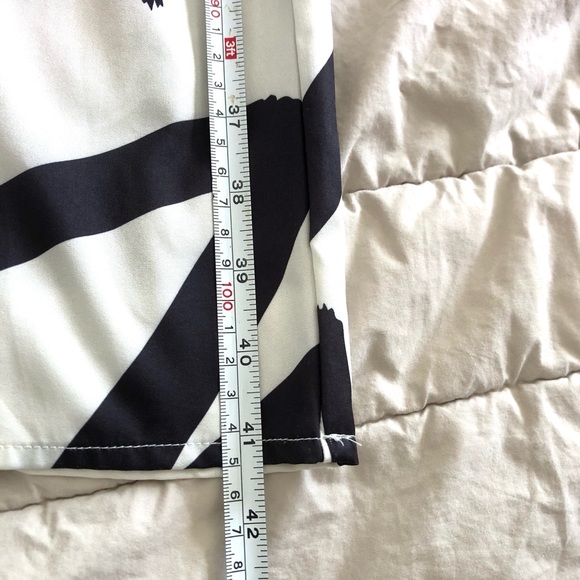 SHEIN Black and White Elastic Waist Wide-Leg Pants - Picture 8 of 10